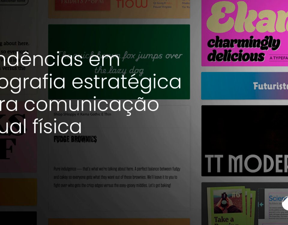 Tipografia estratégica aplicada ao PDV, banners e painéis: eleve a percepção de marca e engaje os consumidores.