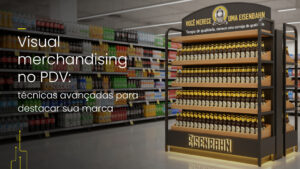 O visual merchandising no PDV combina cores, disposição de produtos e comunicação visual para gerar experiências memoráveis.